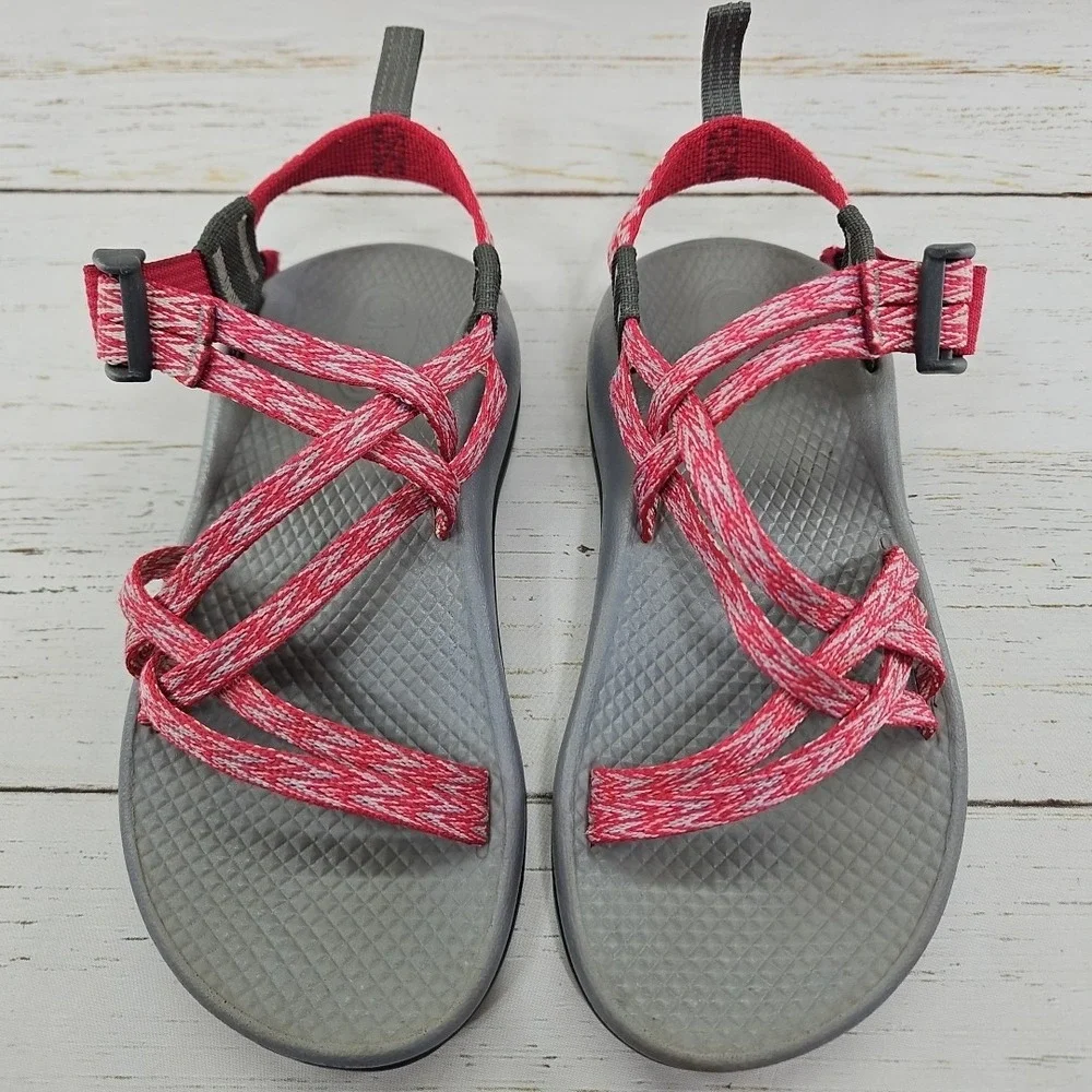 Chaco ZX/1 EcoTread Sport Sandals Girls Youth 2 Pink Water Sandals Adjustable‎